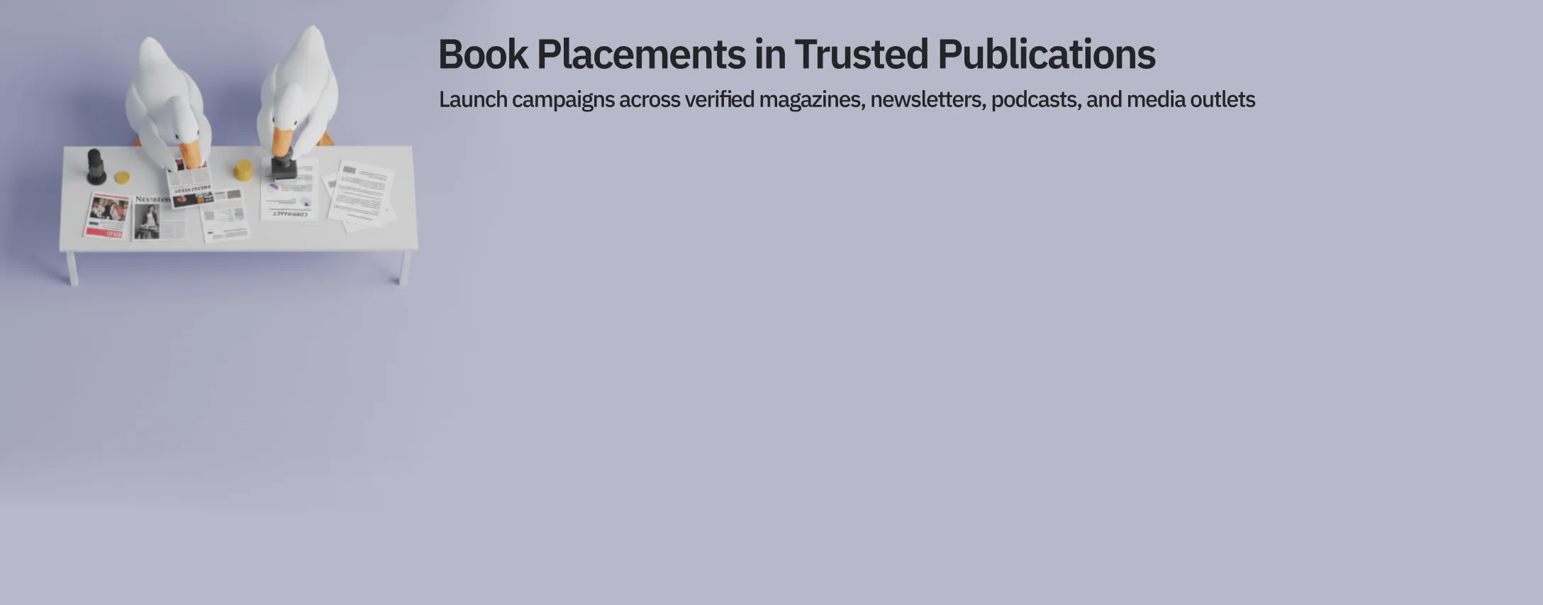 Book Placements in Trusted Publications